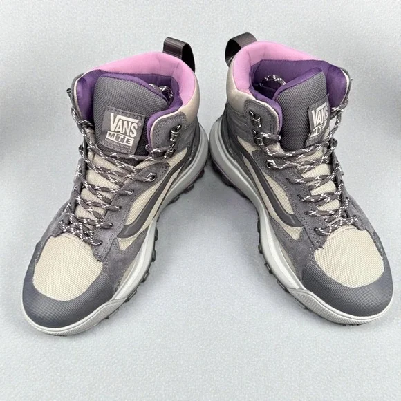 Vans MTE Crestline Waterproof Hiking Boots – Gray/Purple – Men's 7 / Women's 8.5 - Picture 6 of 8